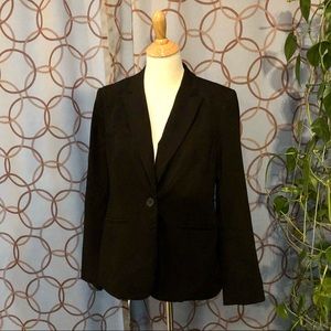 Liz Claiborne Black Single Breasted Blazer Size 10